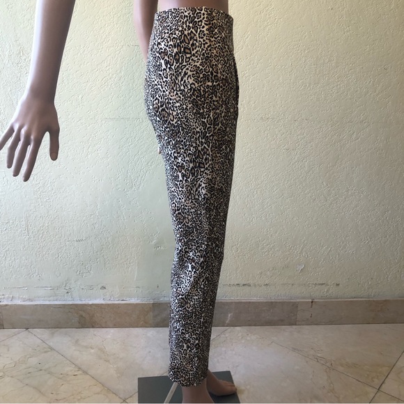 Chico’s Brown Animal Print Leopard Stretchy Waist Leggings Pants Women’s Size XS - Picture 3 of 16